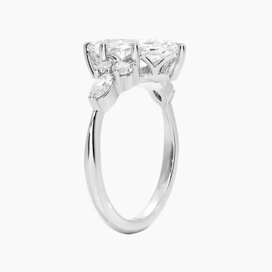Rosalie 5 Carat Marquise Cut Solitaire Lab Grown Diamond Ring in 14K Rose Gold - View 5