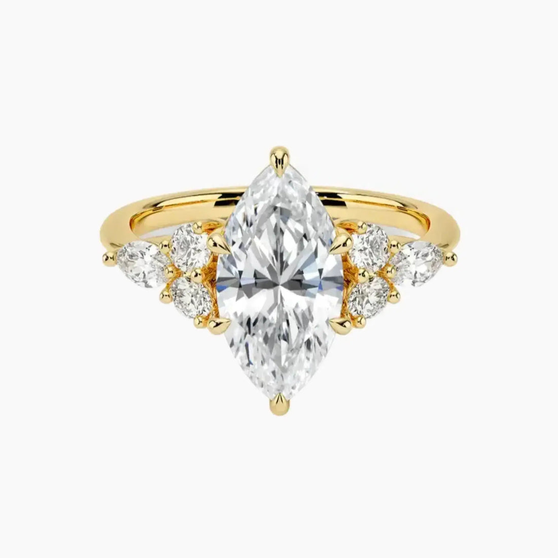 Rosalie 5 Carat Marquise Cut Solitaire Lab Grown Diamond Ring in 14K Rose Gold - View 7