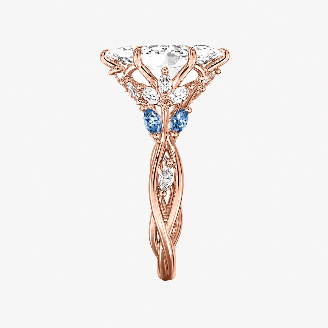 Florence 4.5 Carat Marquise Cut Solitaire Lab Grown Diamond Ring in 10K Yellow Gold - View 24