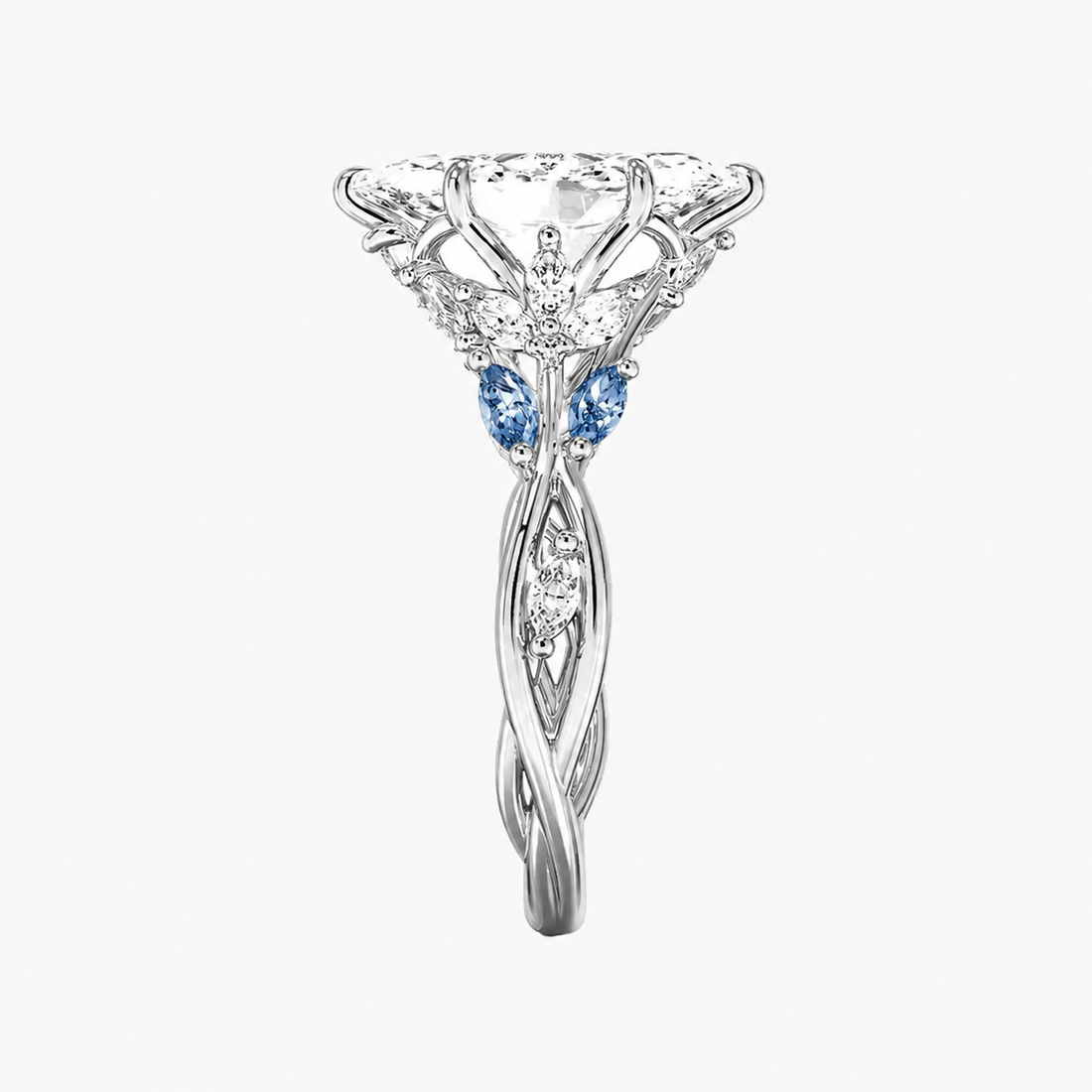Florence 4.5 Carat Marquise Cut Solitaire Lab Grown Diamond Ring in 18K Rose Gold - View 19