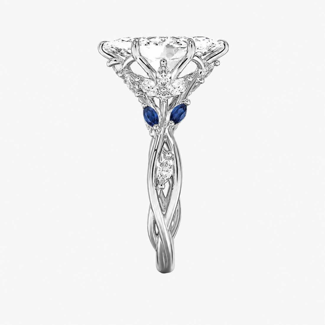 Florence 3.5 Carat Marquise Cut Solitaire Lab Grown Diamond Ring in 18K Yellow Gold - View 15