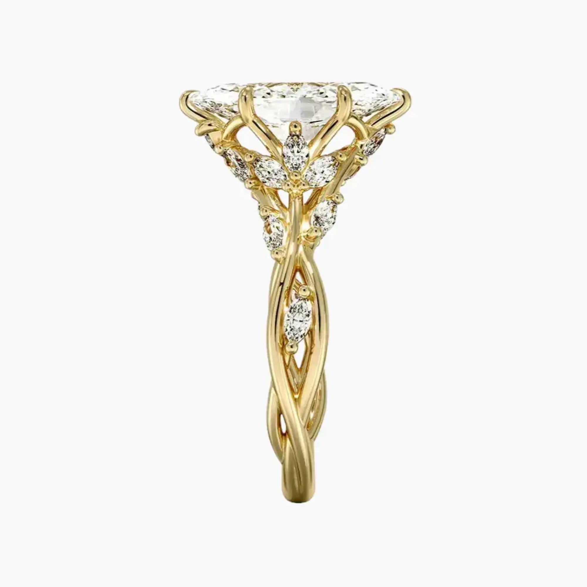 Florence 1.5 Carat Marquise Cut Solitaire Lab Grown Diamond Ring in 18K Rose Gold - View 14