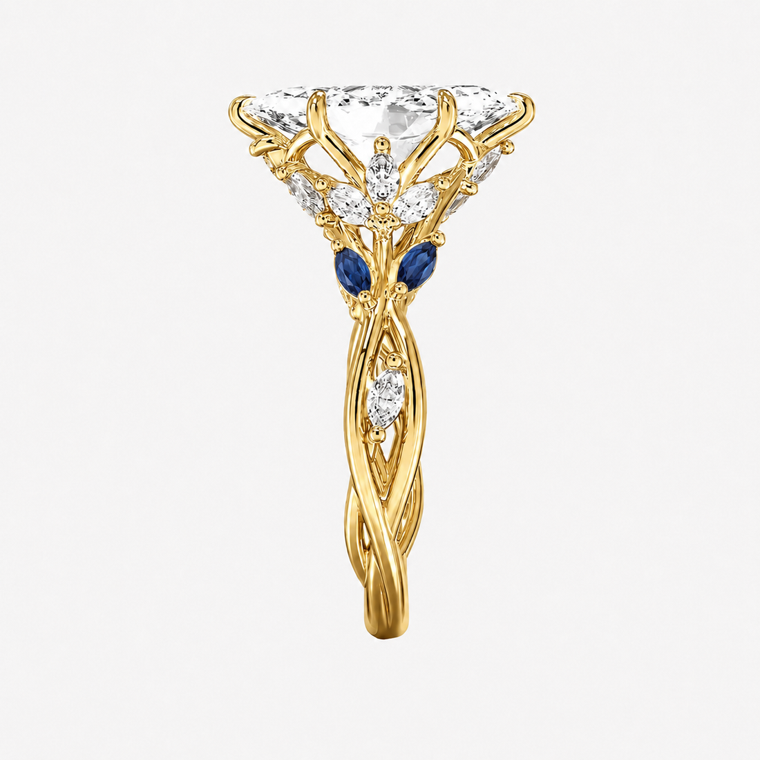 Florence 2.5 Carat Marquise Cut Solitaire Lab Grown Diamond Ring in 14K Rose Gold - View 20