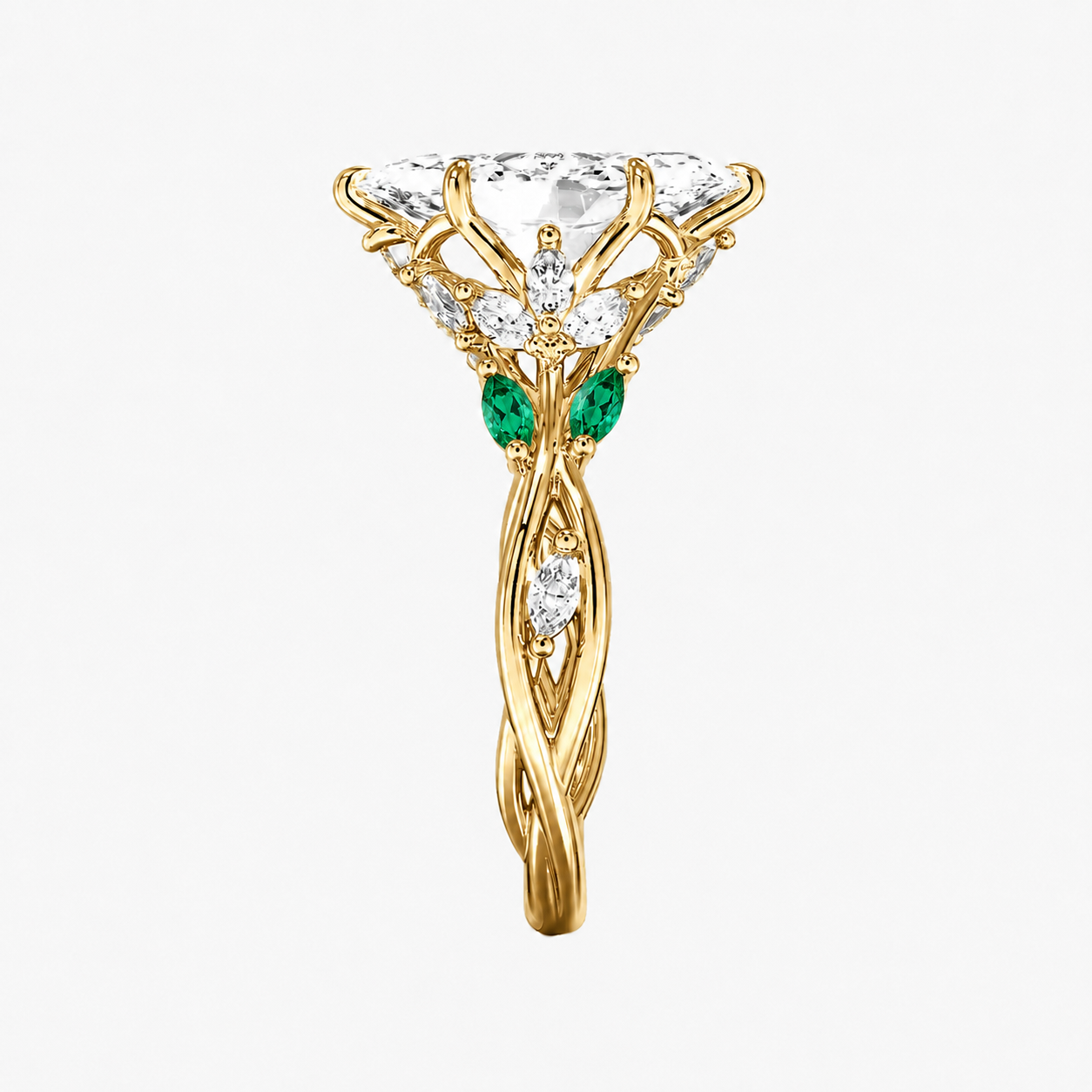 Florence 1.5 Carat Marquise Cut Solitaire Lab Grown Diamond Ring in Silver - View 22
