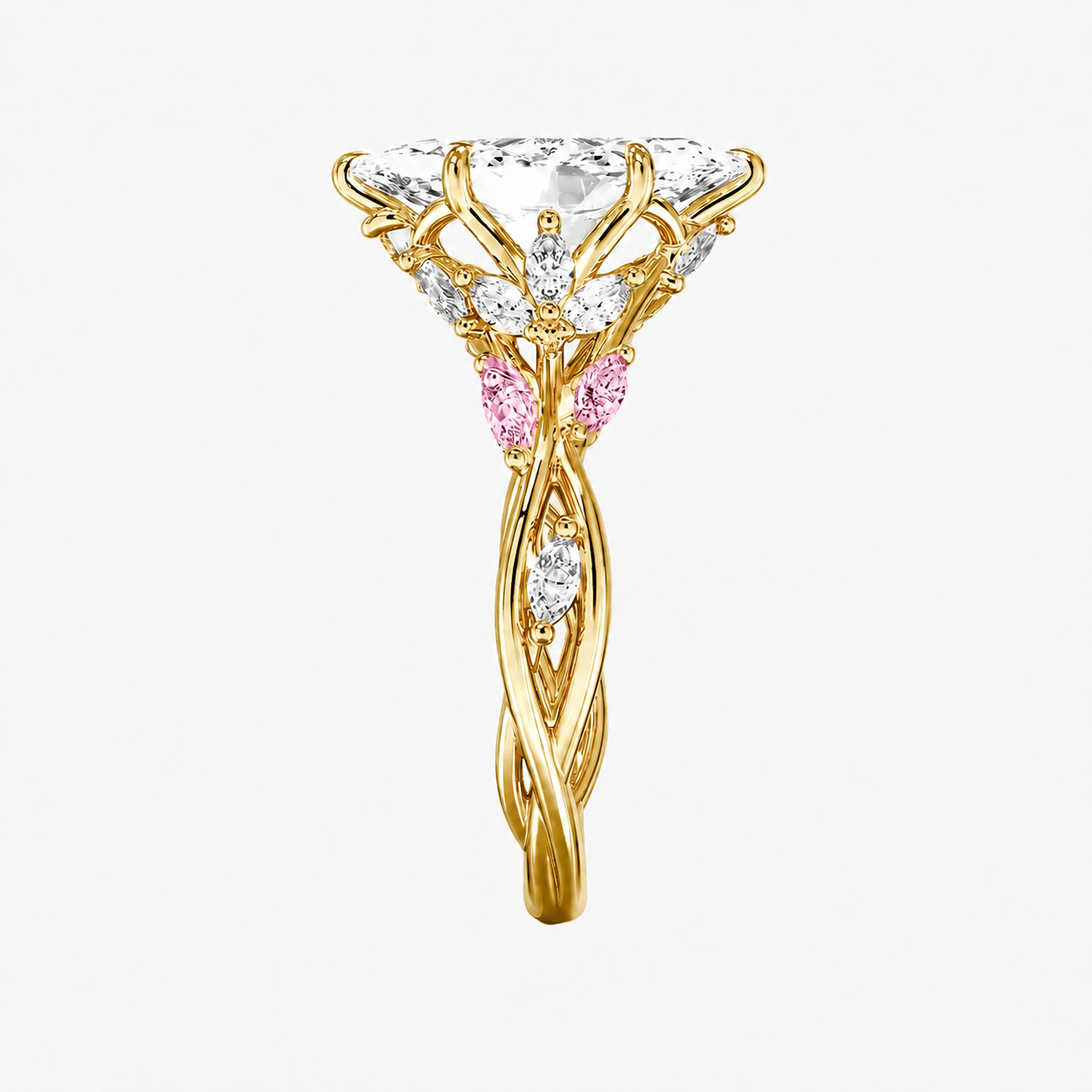Florence 1.5 Carat Marquise Cut Solitaire Lab Grown Diamond Ring in 10K Rose Gold - View 23