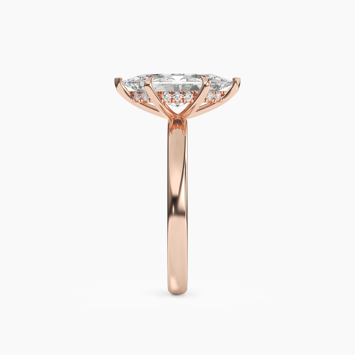 Penelope 5 Carat Marquise Cut Solitaire Lab Grown Diamond Ring in 14K Yellow Gold - View 9
