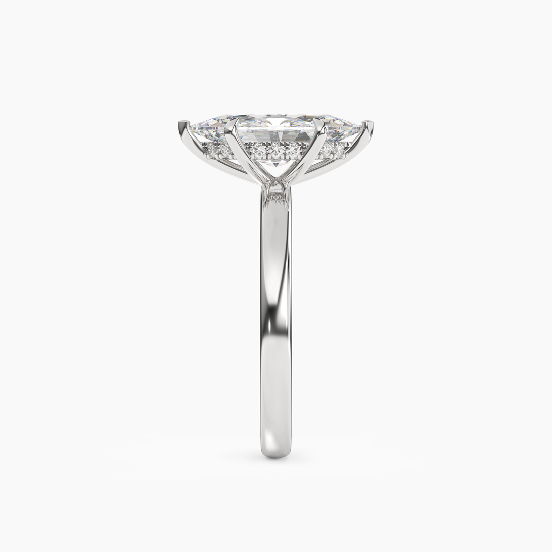 Penelope 5 Carat Marquise Cut Solitaire Lab Grown Diamond Ring in 14K Rose Gold - View 6