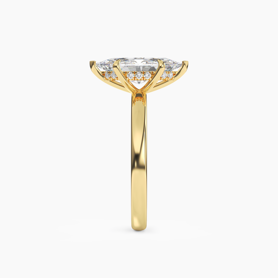 Penelope 5 Carat Marquise Cut Solitaire Lab Grown Diamond Ring in 14K Rose Gold - View 9
