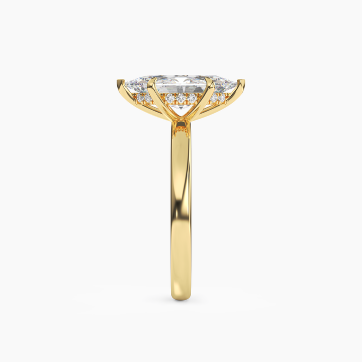 Penelope 5 Carat Marquise Cut Solitaire Lab Grown Diamond Ring in 14K Rose Gold - View 9