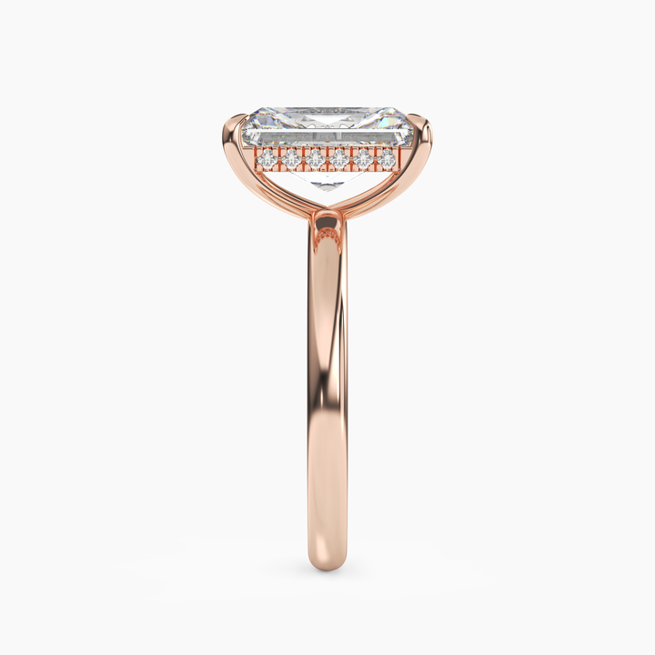 Penelope 5 Carat Radiant Cut Solitaire Lab Grown Diamond Ring in 14K White Gold - View 9