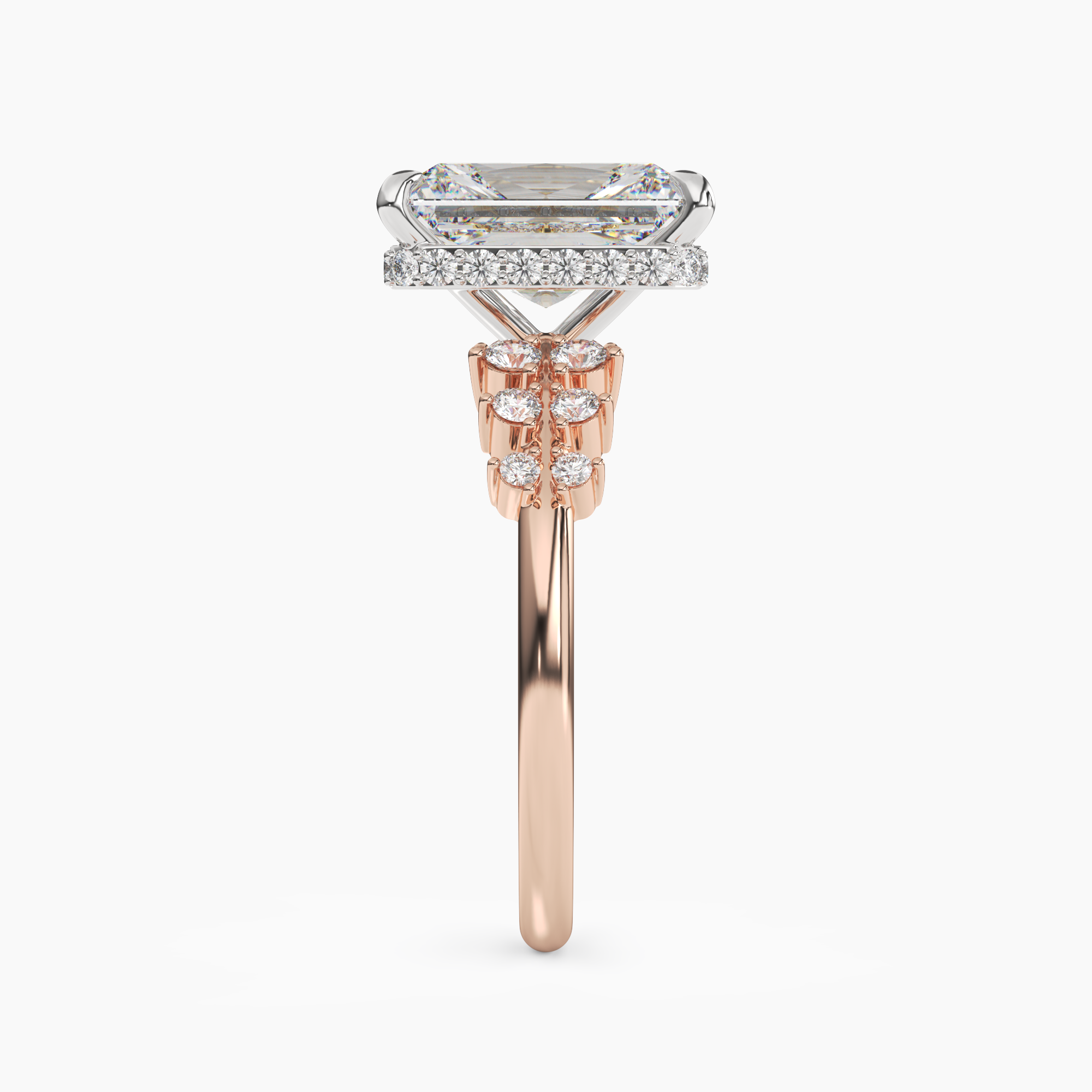 Sylvia 3.5 Carat Radiant Cut Solitaire Lab Grown Diamond Ring in 18K Yellow Gold - View 9