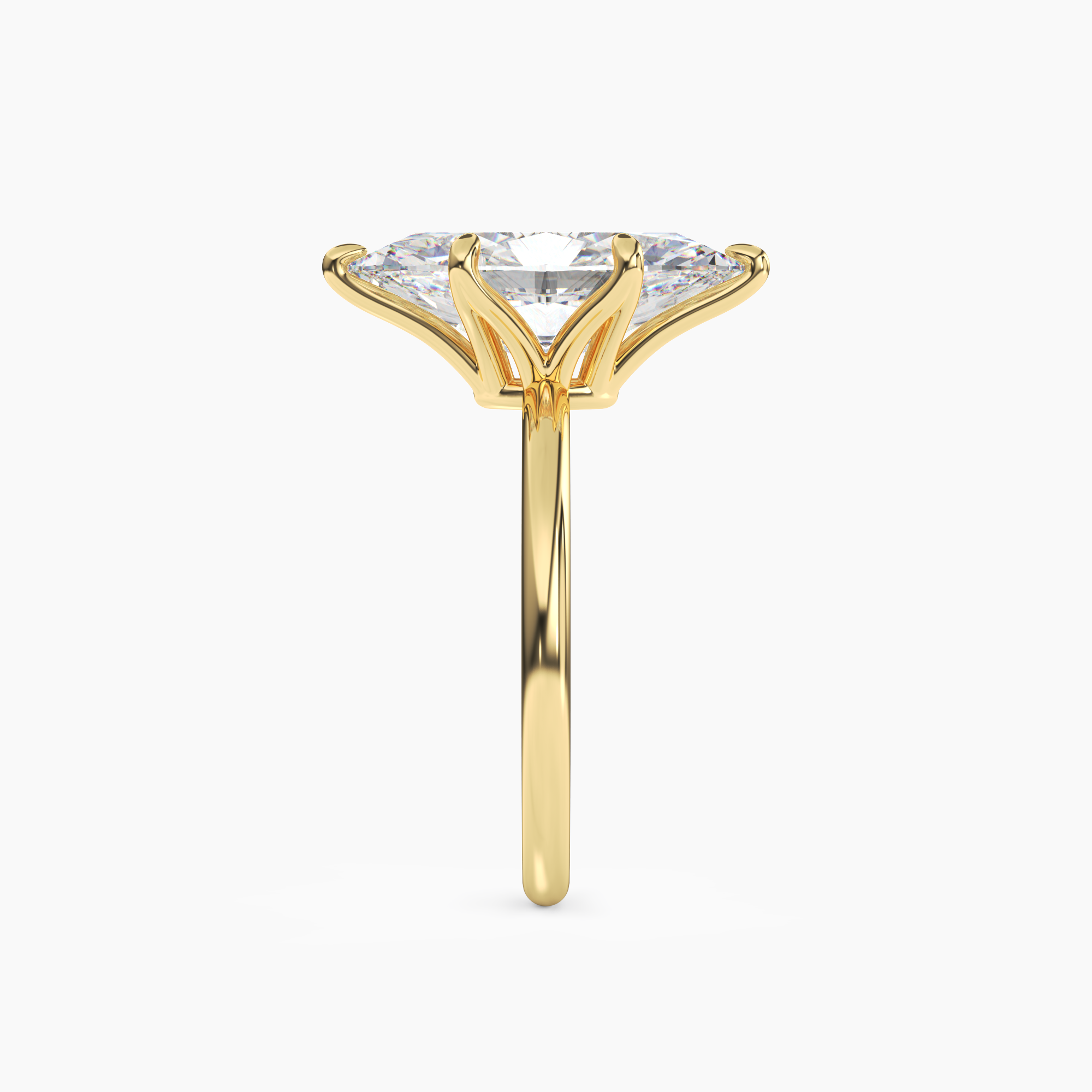 Evelyn 2 Carat Marquise Cut Solitaire Lab Grown Diamond Ring in 10K Rose Gold - View 9