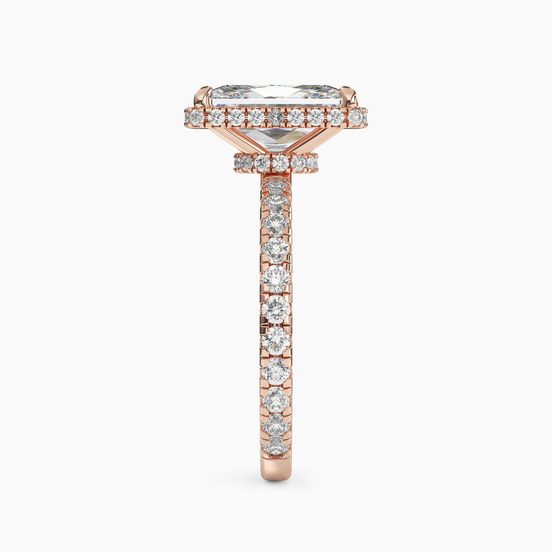 Camilla 5 Carat Radiant Cut Solitaire Lab Grown Diamond Ring in 14K Yellow Gold - View 9