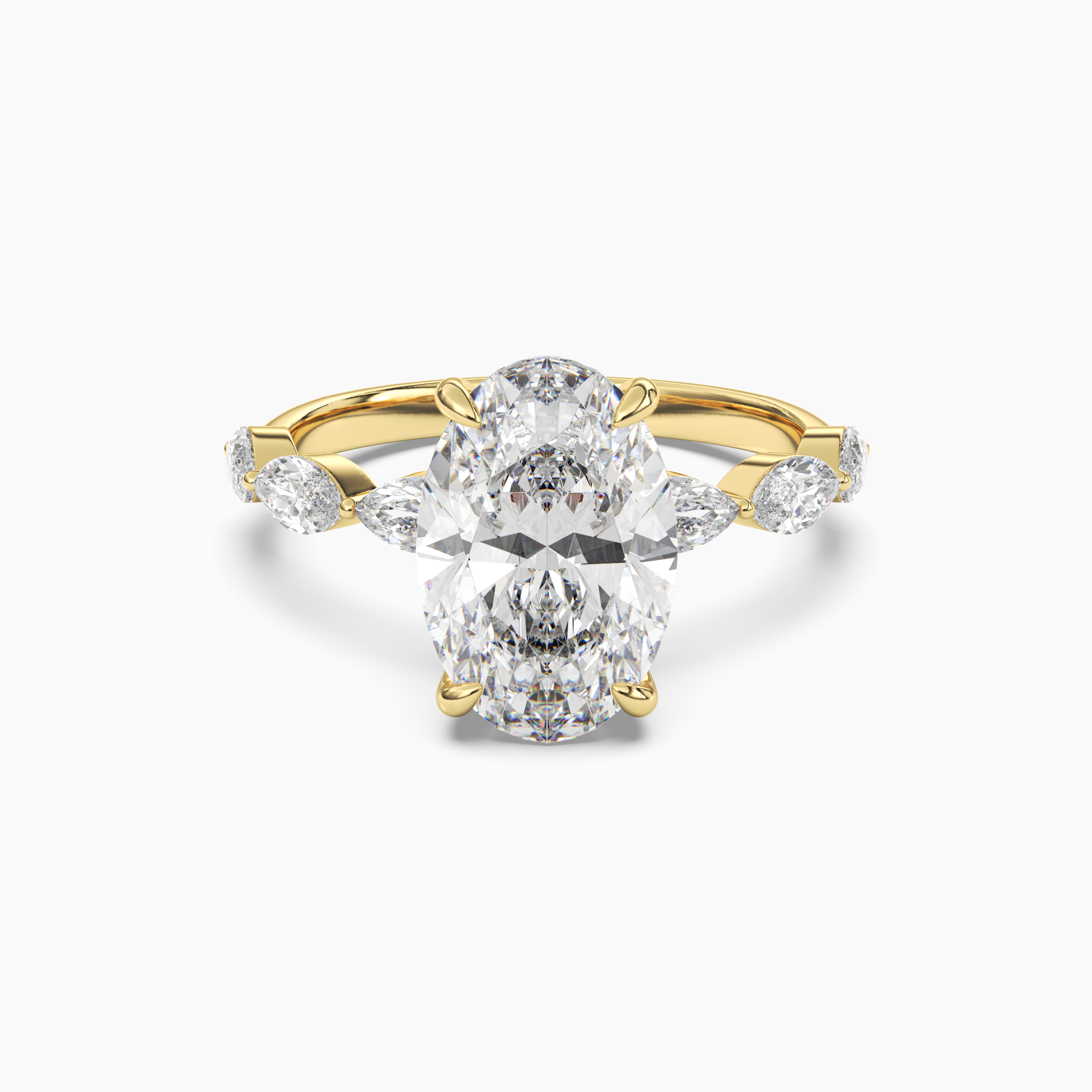 Gwyneth 5 Carat Oval Cut Solitaire Lab Grown Diamond Ring in 18K Rose Gold - View 7