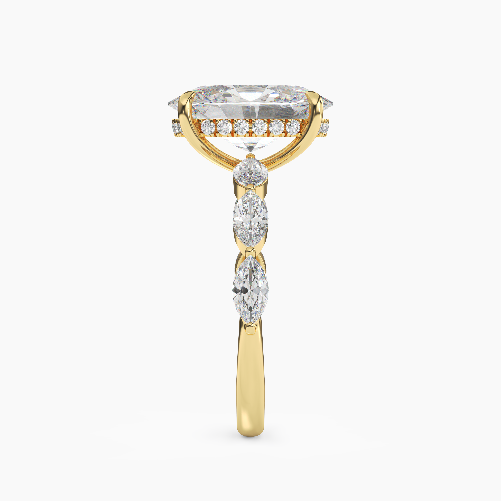 Gwyneth 2.5 Carat Oval Cut Solitaire Lab Grown Diamond Ring in Platinum - View 6