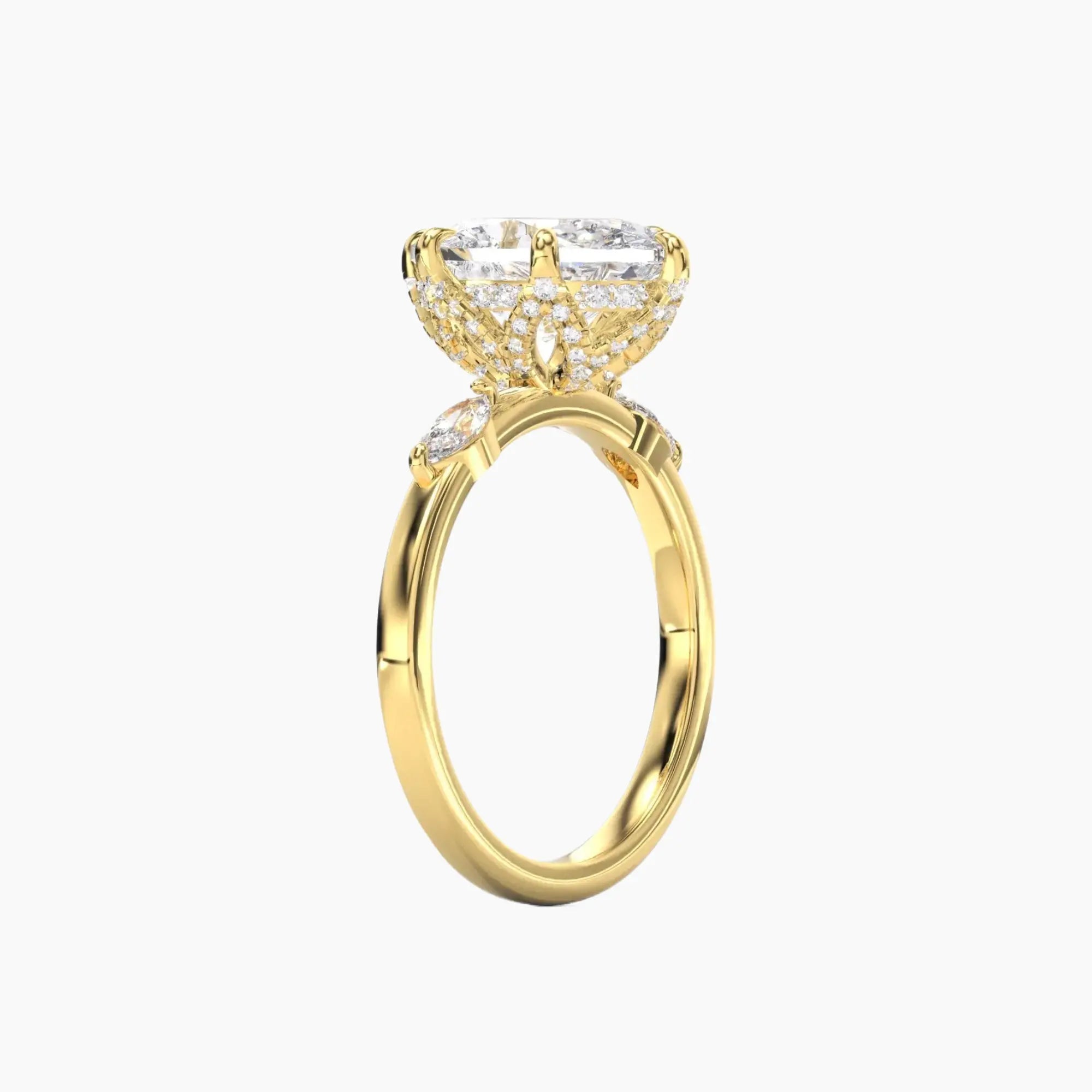 Seraphina 5 Carat Oval Cut Solitaire Lab Grown Diamond Ring in 14K Rose Gold - View 8