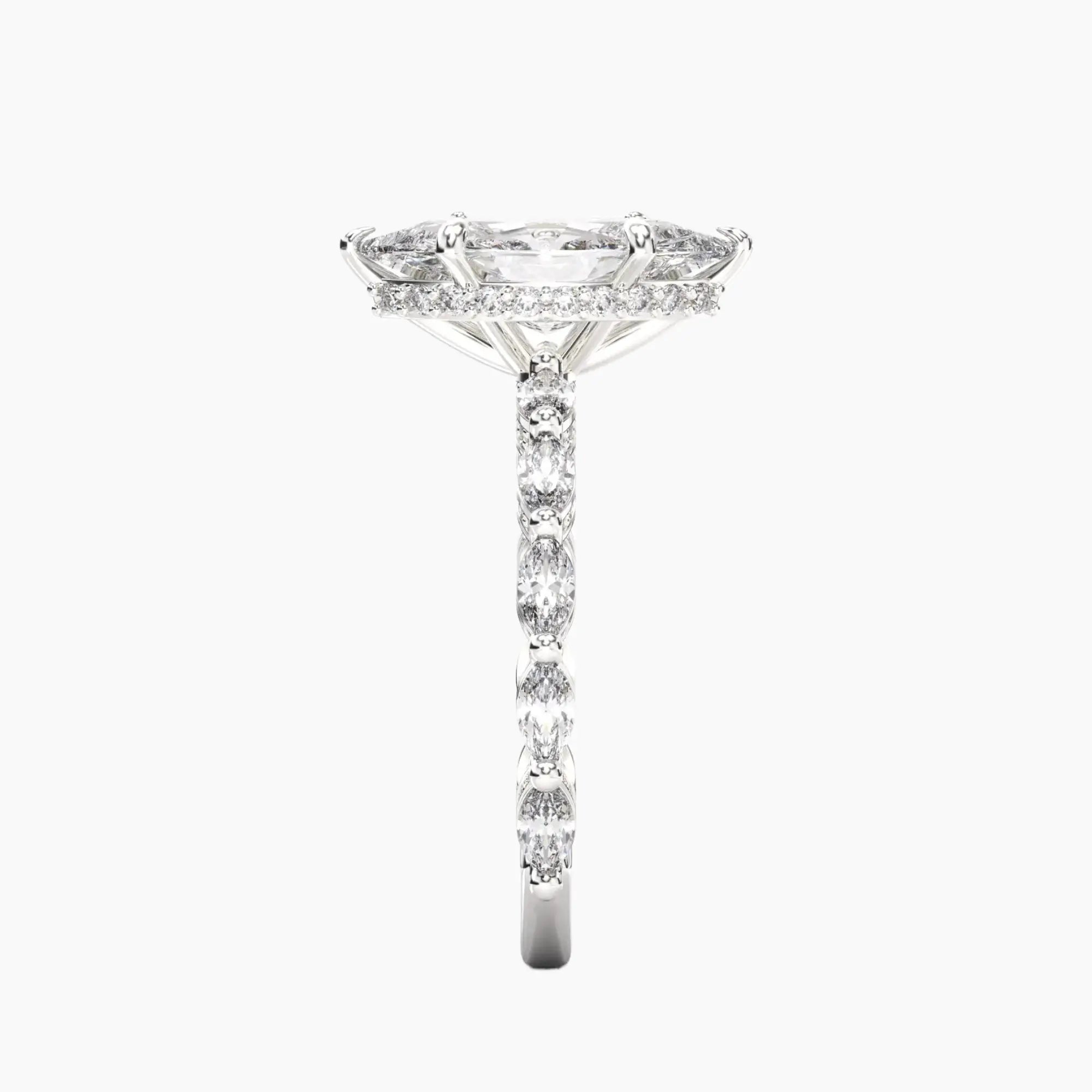 Helena 1.5 Carat Marquise Cut Solitaire Lab Grown Diamond Ring in 18K Rose Gold - View 6
